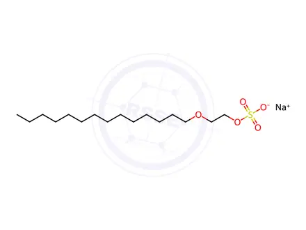 Chemical structure of Sulfuric acid 2-(tetradecyloxy)ethyl=sodium ester salt