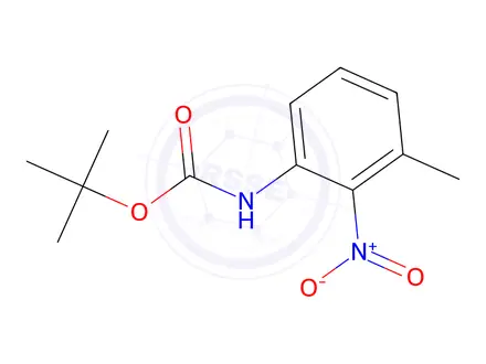Chemical structure of tert-butyl 3-methyl-2-nitrophenylcarbamate