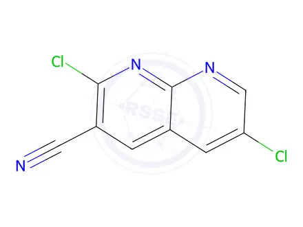 Chemical structure of 2,6-Dichloro-1,8-naphthyridine-3-carbonitrile