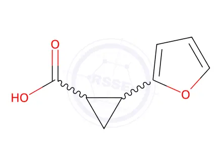 Chemical structure of 2-(Furan-2-yl)cyclopropane-1-carboxylic acid