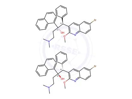 Chemical structure of Bedaquiline Fumarate Impurity 129