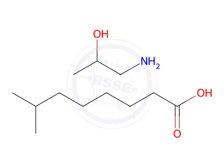 Chemical structure of isononanoic acid, compound with 1-aminopropan-2-ol (1:1)