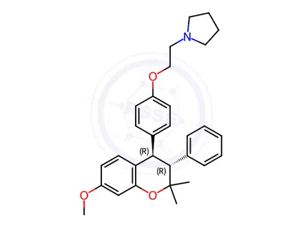Chemical structure of Ormeloxifene