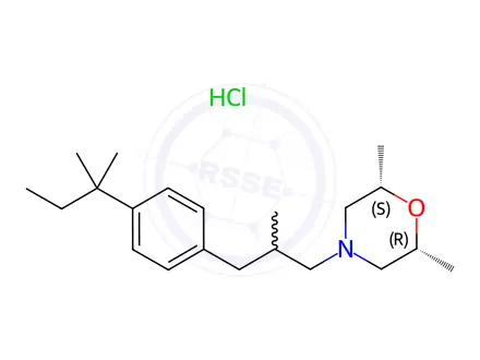 Chemical structure of Amorolfine Hydrochloride