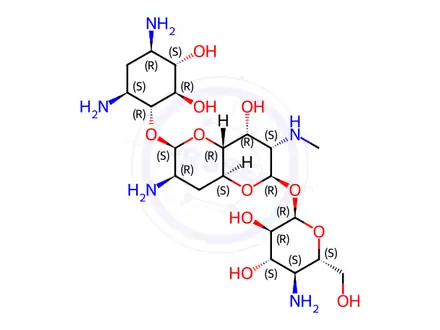 Chemical structure of Apramycin in water