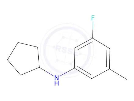 Chemical structure of N-Cyclopentyl-3-fluoro-5-methylaniline