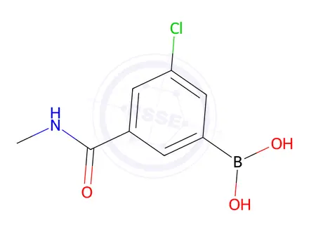 Chemical structure of (3-Chloro-5-(methylcarbamoyl)phenyl)boronic acid