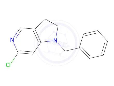 Chemical structure of 1-Benzyl-6-chloro-2,3-dihydro-1H-pyrrolo[3,2-c]pyridine