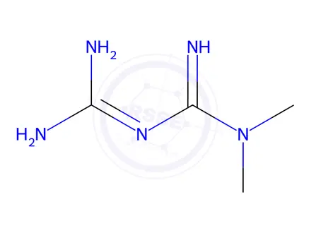 Chemical structure of Metformin