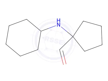 Chemical structure of Cyclopentanecarboxaldehyde, 1-cyclohexylamino-(6CI)