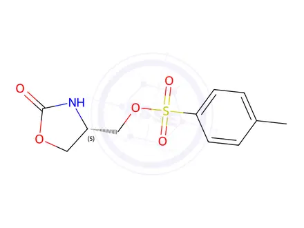 Chemical structure of (S)-(2-Oxooxazolidin-4-yl)methyl 4-methylbenzenesulfonate