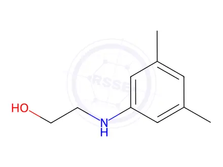 Chemical structure of Ethanol, 2-[(3,5-dimethylphenyl)amino]-