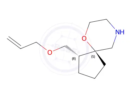 Chemical structure of (1R,5S)-1-((Allyloxy)methyl)-6-oxa-9-azaspiro[4.5]decane