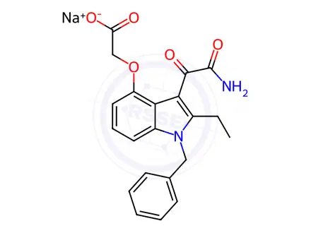 Chemical structure of Varespladib sodium