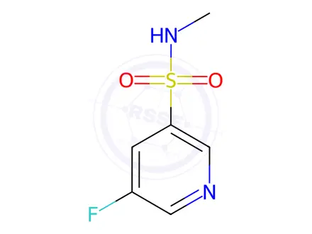 Chemical structure of 5-Fluoro-n-methylpyridine-3-sulfonamide