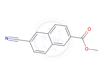 Chemical structure of Methyl 6-Cyanonaphthalene-2-carboxylate