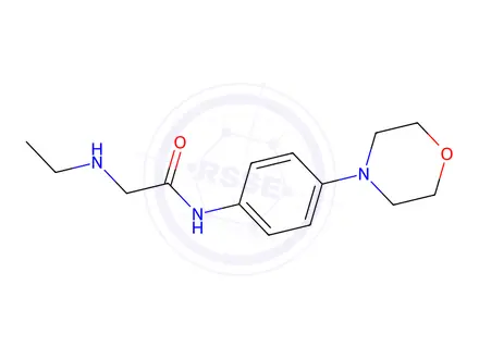 Chemical structure of 2-(Ethylamino)-N-(4-morpholinophenyl)acetamide