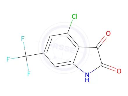 Chemical structure of 4-chloro-6-(trifluoroMethyl)indoline-2,3-dione