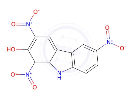 Chemical structure of 2-HYDROXY-1,3,6-TRINITROCARBAZOLE