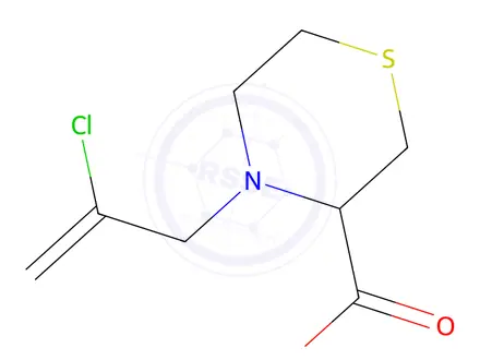 Chemical structure of 4-(2-Chloroallyl)thiomorpholine-3-carboxylic acid