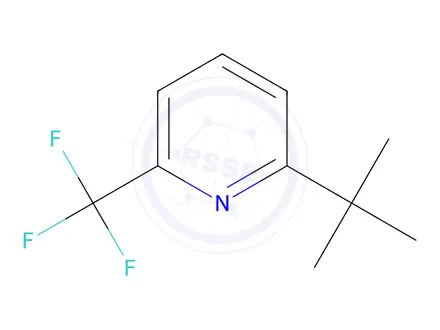 Chemical structure of 2-(tert-Butyl)-6-(trifluoromethyl)pyridine