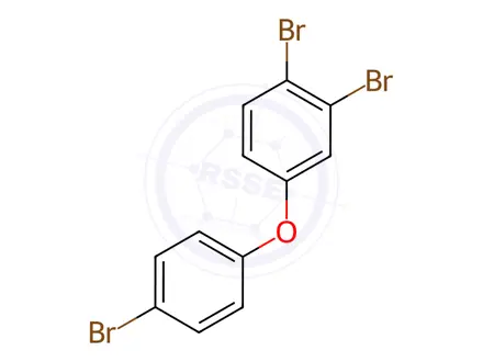 Chemical structure of PBDE 37