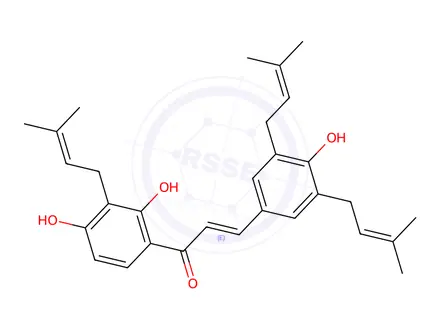 Chemical structure of SOPHORADIN