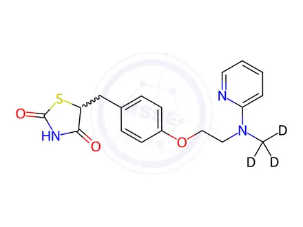Chemical structure of Rosiglitazone-d3