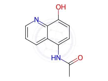 Chemical structure of N-(8-Hydroxyquinolin-5-yl)acetamide