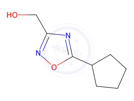 Chemical structure of (5-cyclopentyl-1,2,4-oxadiazol-3-yl)methanol