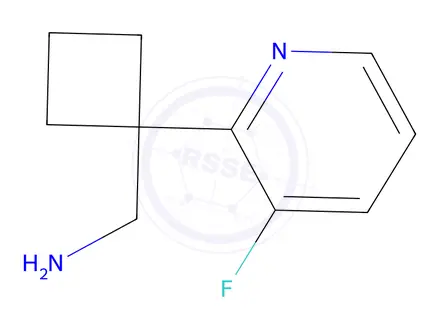 Chemical structure of (1-(3-Fluoropyridin-2-yl)cyclobutyl)methanamine