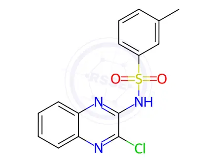 Chemical structure of n-(3-Chloroquinoxalin-2-yl)-3-methylbenzene-1-sulfonamide