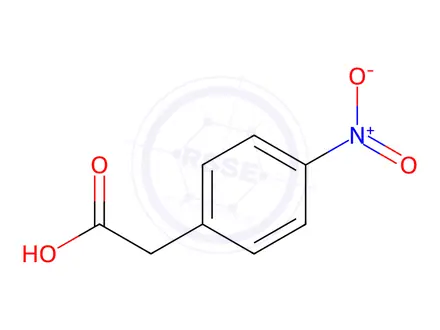 Chemical structure of 4-Nitrophenylacetic acid