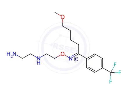 Chemical structure of N-(Ethylamino)Fluvoxamine (up to 15% Z isomer)