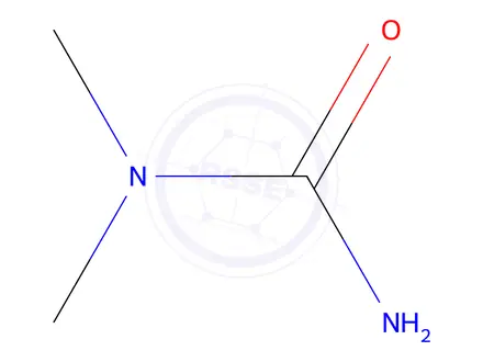 Chemical structure of 1,1-Dimethylurea
