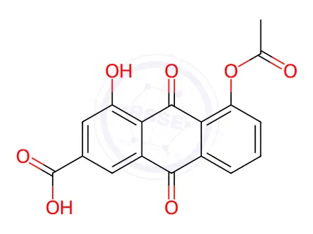 Chemical structure of Diacerein EP Impurity D