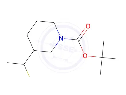 Chemical structure of tert-Butyl 3-(1-mercaptoethyl)piperidine-1-carboxylate