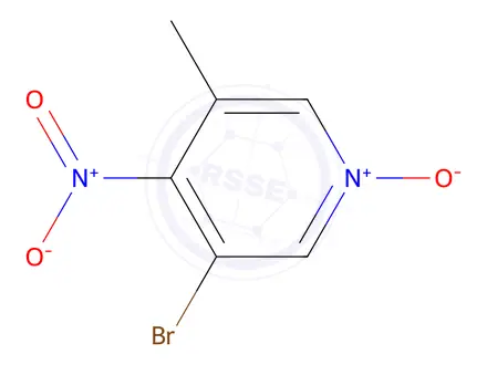 Chemical structure of 3-Bromo-5-methyl-4-nitropyridine 1-oxide
