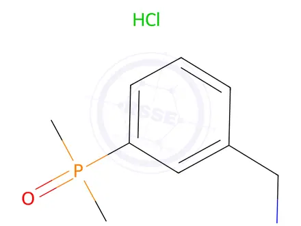 Chemical structure of (3-(Aminomethyl)phenyl)dimethylphosphine oxide hydrochloride