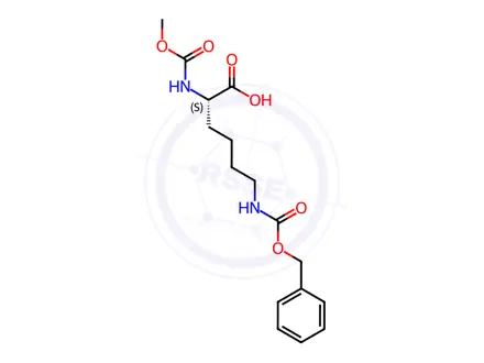 Chemical structure of METHOXYCARBONYL-LYS(Z)-OH DCHA