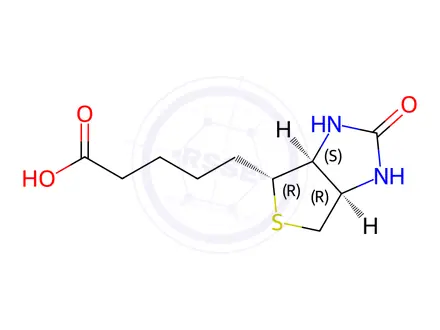 Chemical structure of 6-Epi Biotin