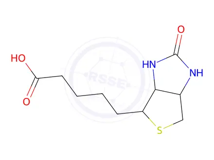 Chemical structure of Biotin