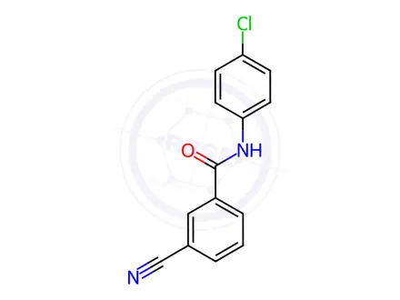 Chemical structure of N-(4-Chlorophenyl)-3-cyanobenzamide