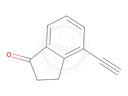 Chemical structure of 4-Ethynyl-2,3-dihydro-1H-inden-1-one