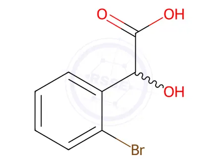 Chemical structure of 2-(2-Bromophenyl)-2-hydroxyacetic Acid