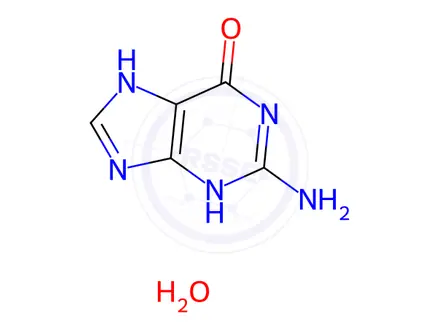 Chemical structure of Guanine Monohydrate