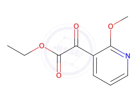 Chemical structure of Ethyl 2-methoxy-α-oxo-3-pyridineacetate