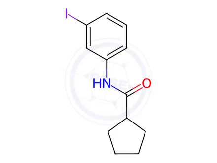 Chemical structure of n-(3-Iodophenyl)cyclopentanecarboxamide