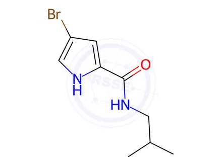 Chemical structure of 4-Bromo-N-isobutyl-1H-pyrrole-2-carboxamide