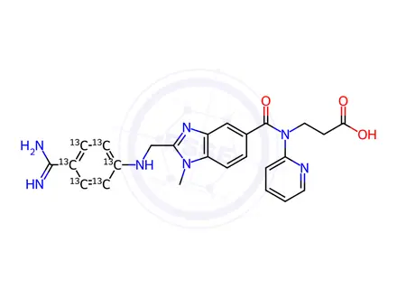 Chemical structure of Dabigatran 13C6